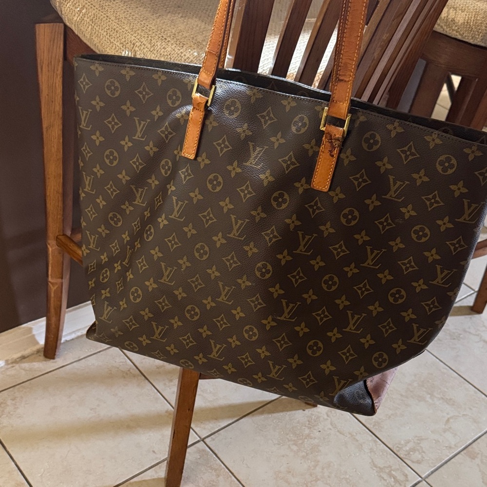 Louis Vuitton Monogram Canvas Tote with Vachetta Straps